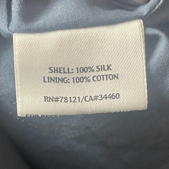 Eileen Fisher Blue Silk Pin-Tuck Cami Top, Bodice Sequins, Parties, Resort, S - Picture 5 of 6